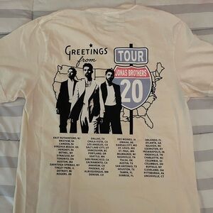 Cream Jonas Brothers Tour T-Shirt